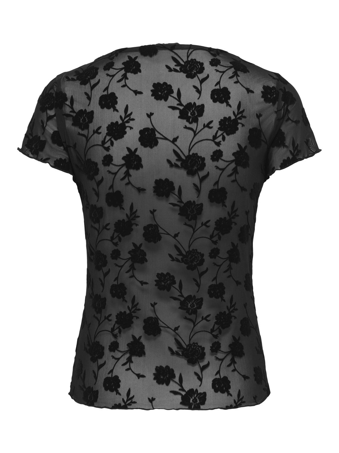 PGBRANCA S/S MESH FLOCK TOP JRS - 3