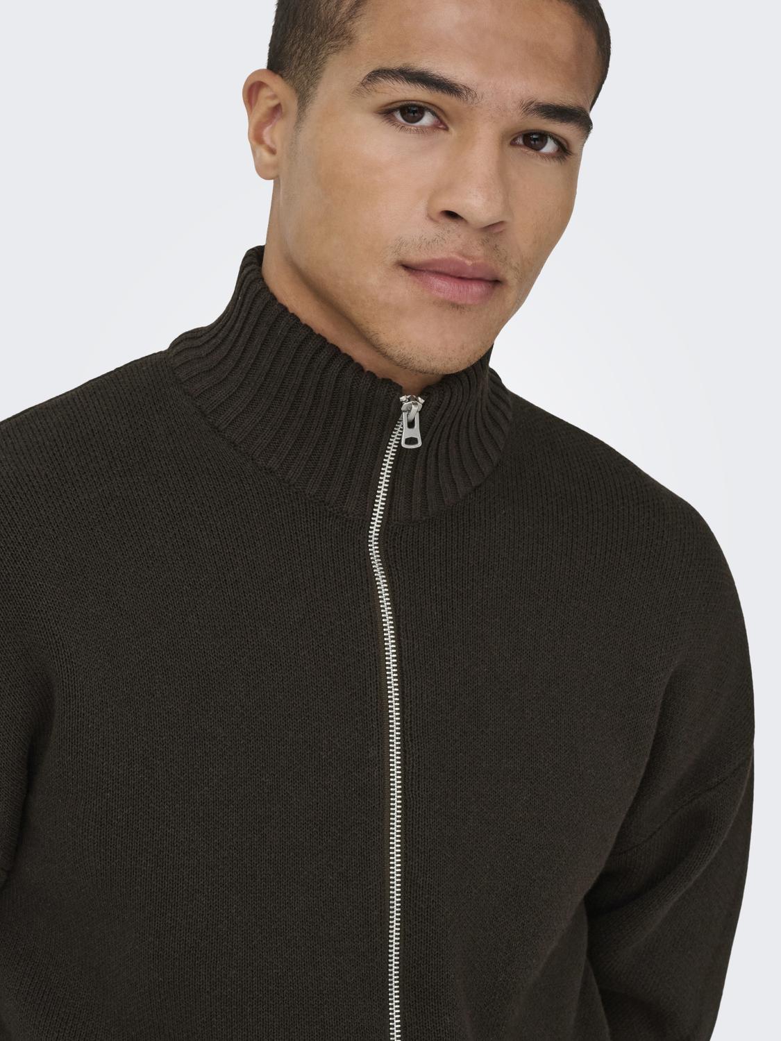 ONSBLAKE BOXY HIGH NECK CARD KNIT NOOS - 5