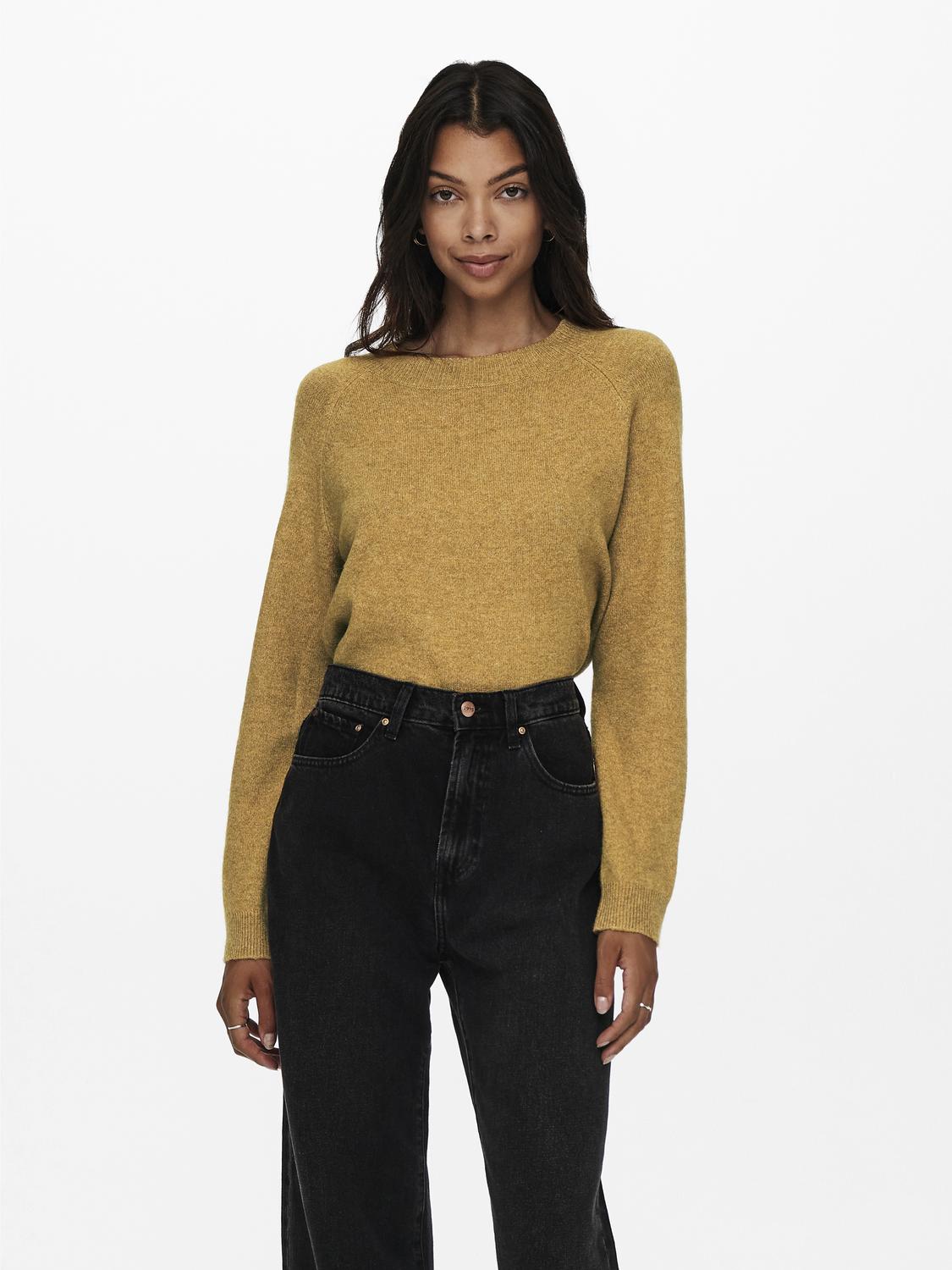 ONLRICA Pull en maille avec col en O