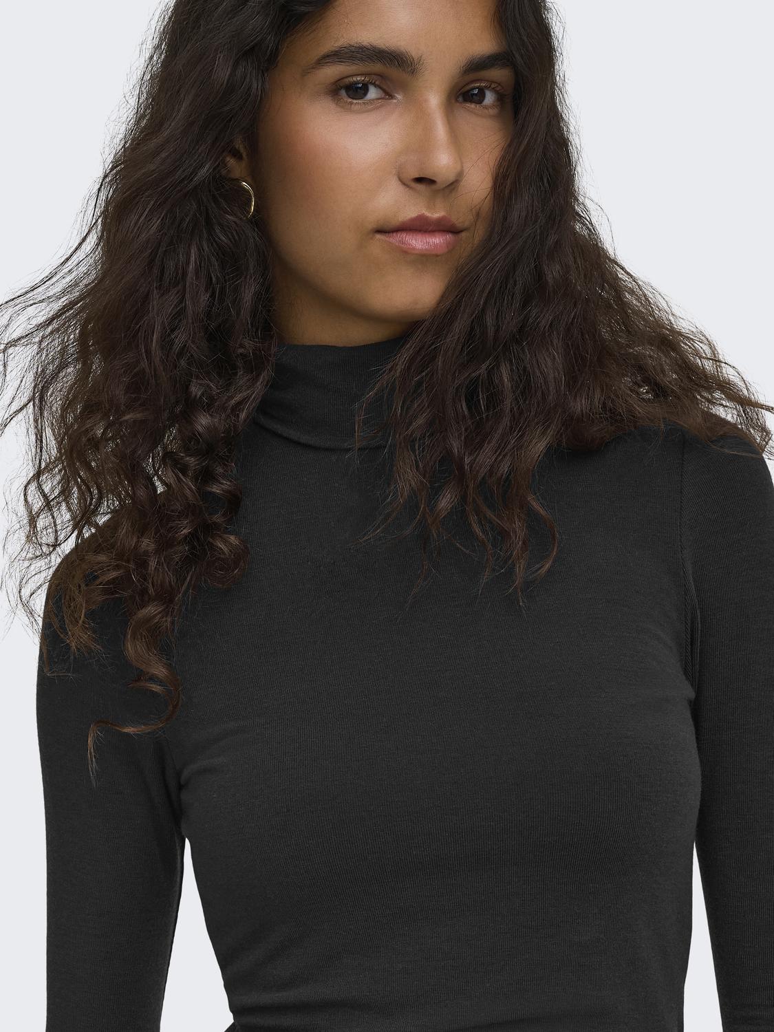 ONLGLAMOUR L/S ROLL-NECK TOP JRS NOOS - 5