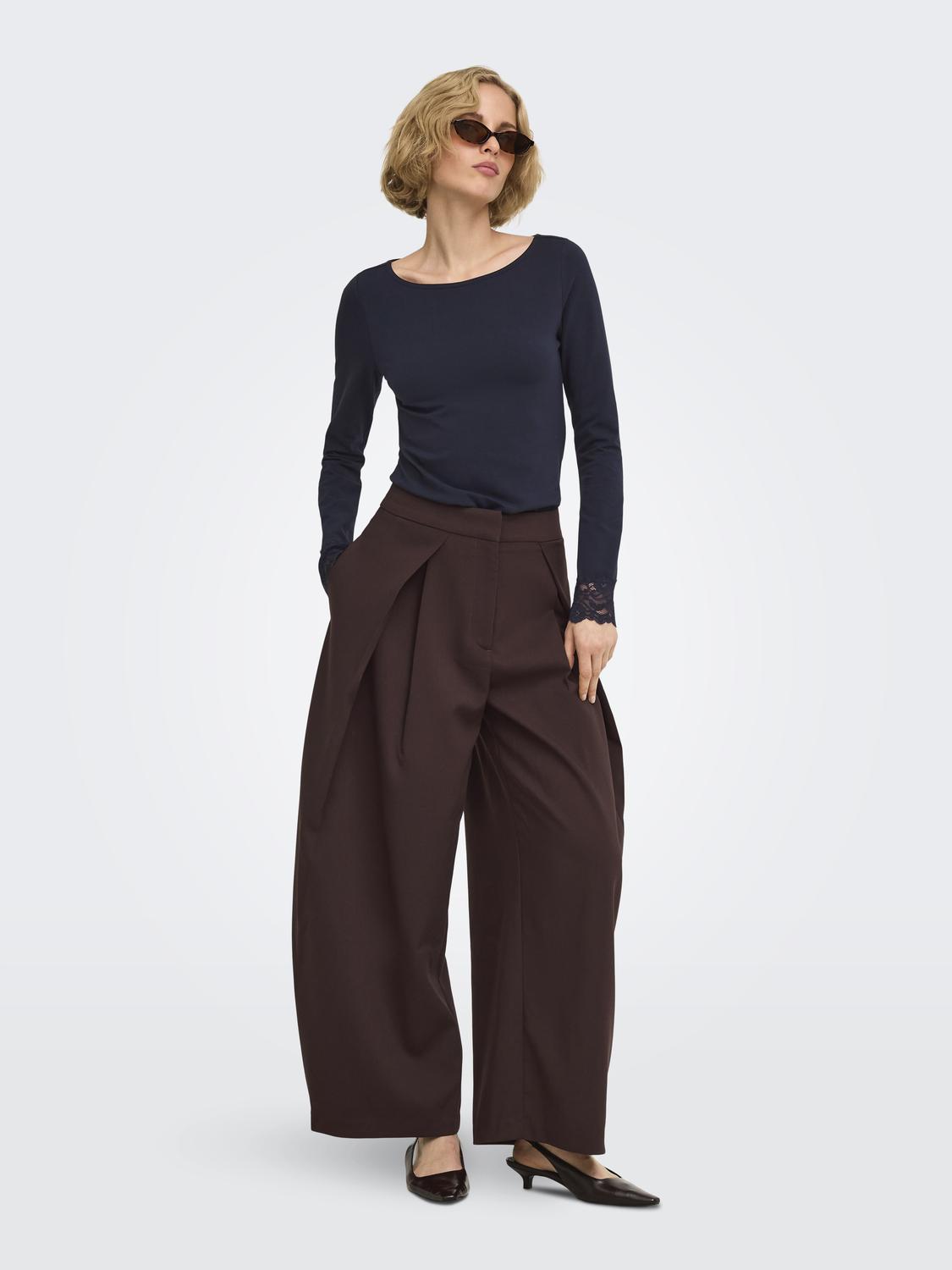 ONLYASMINE MW PLEAT BARREL PANT TLR - 6