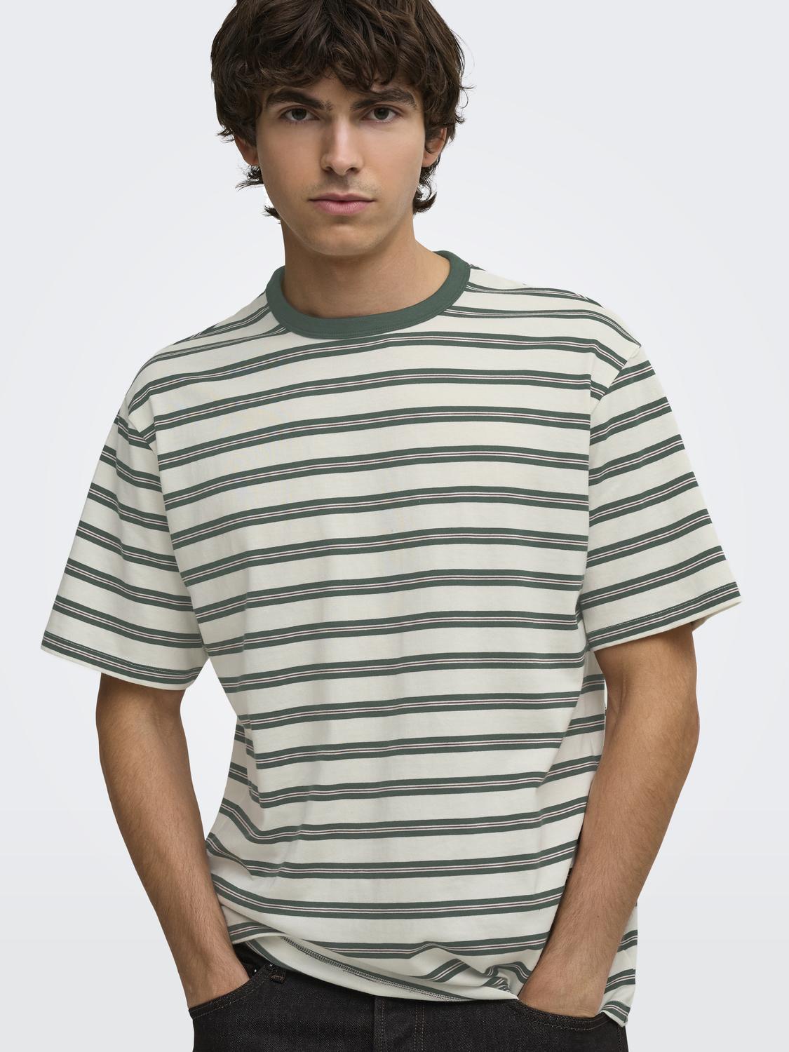 ONSGEORGE RLX SS STRIPE TEE NOOS - 5