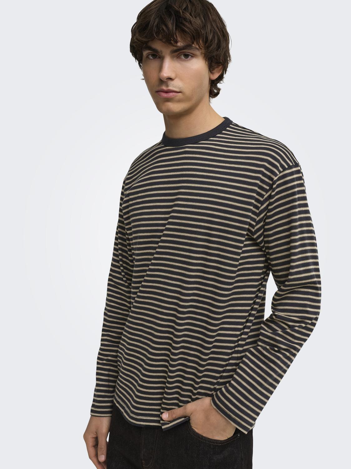 ONSGEORGE RLX LS STRIPE TEE NOOS - 5