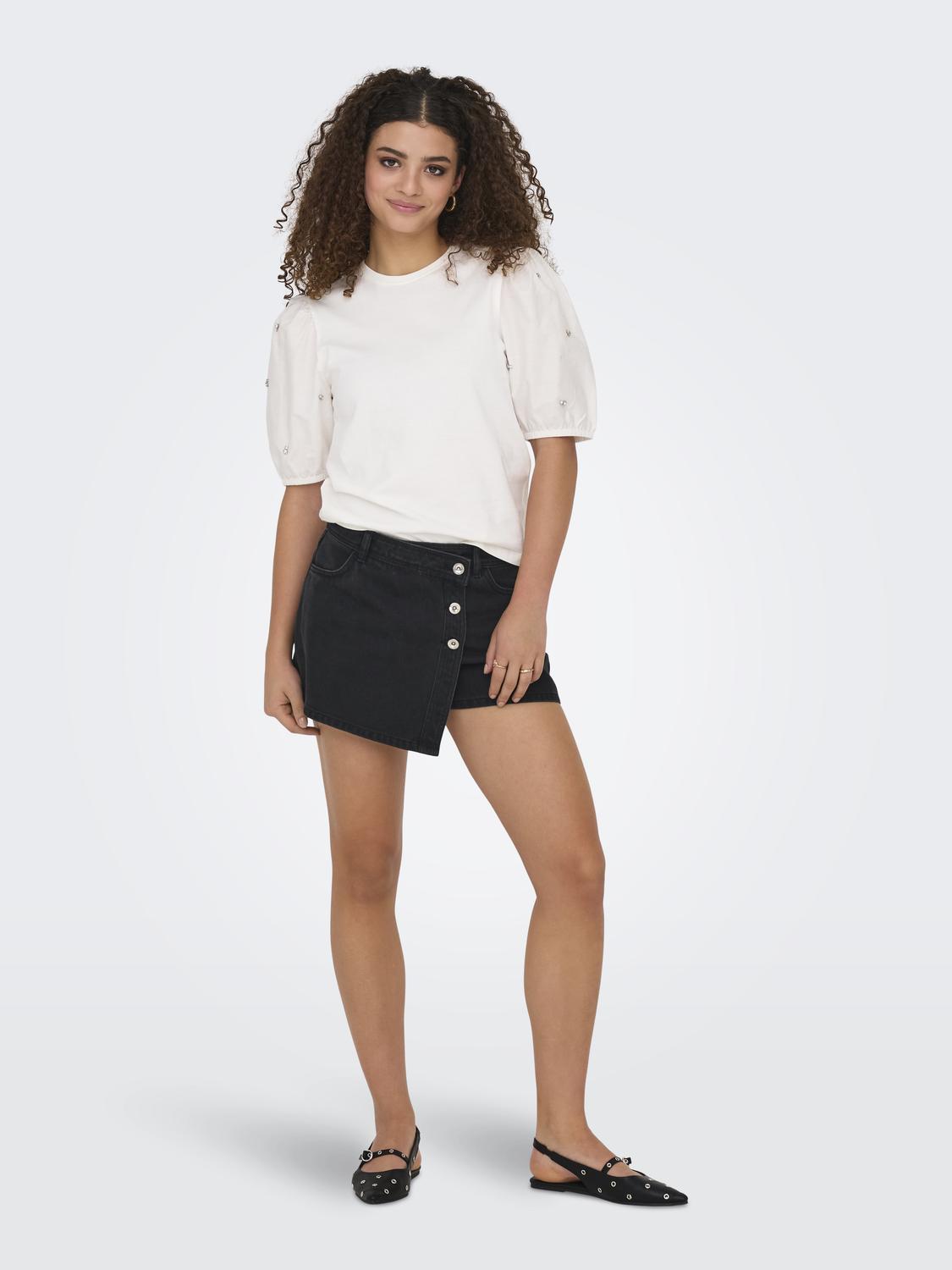 ONLLESLY Mini Denim Wikkel Skort - 6