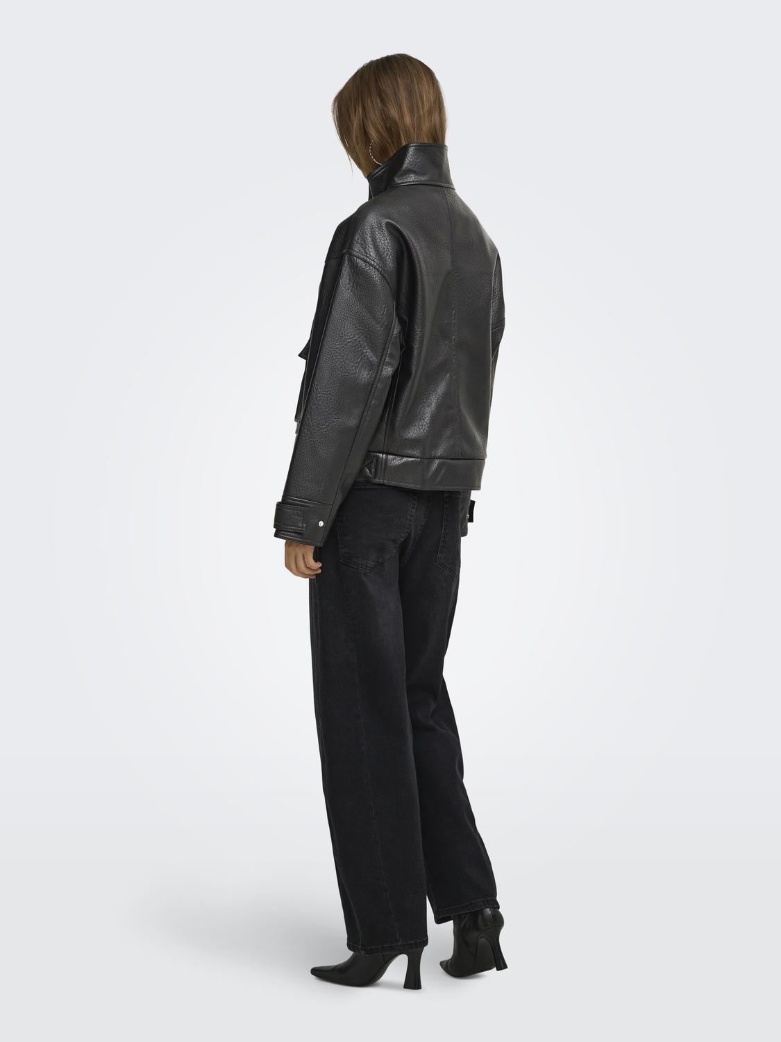 ONLVANI LS FAUX LEATHER BIKER JACKET PN - 2