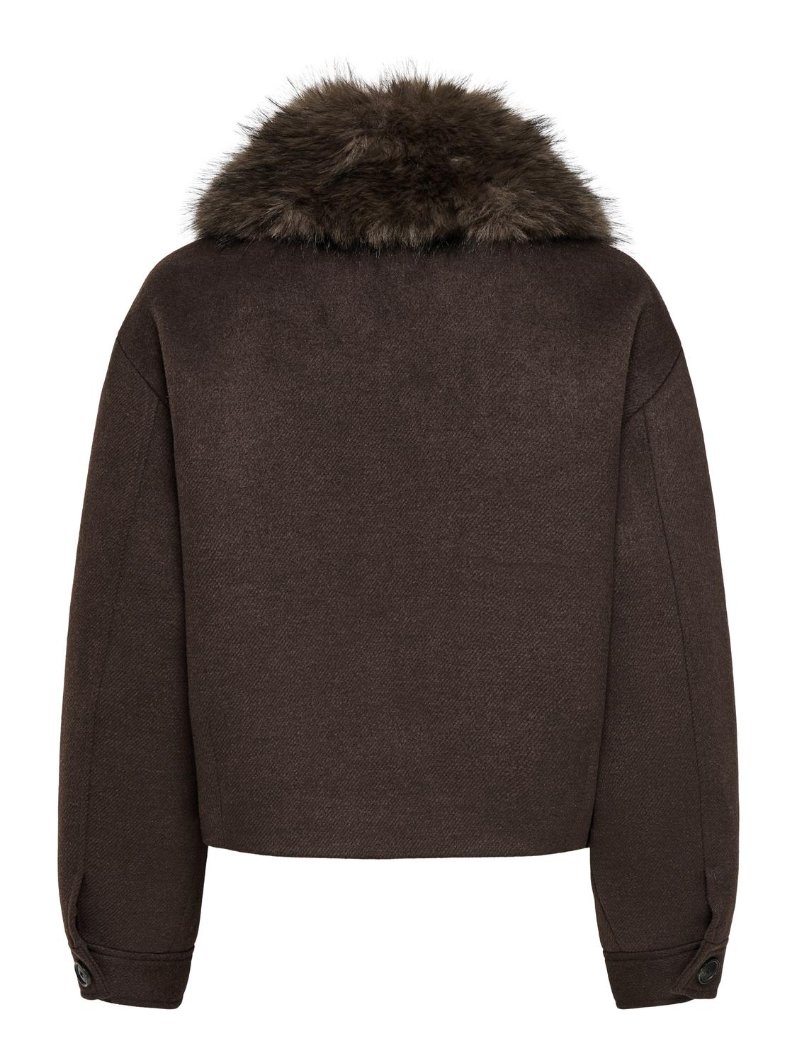 ONLELINOR FAUX FUR COLLAR JACKET OTW - 3