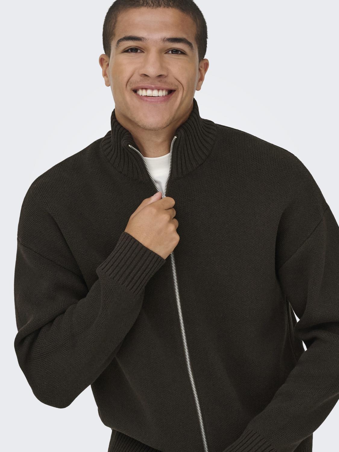ONSBLAKE BOXY HIGH NECK CARD KNIT NOOS - 4