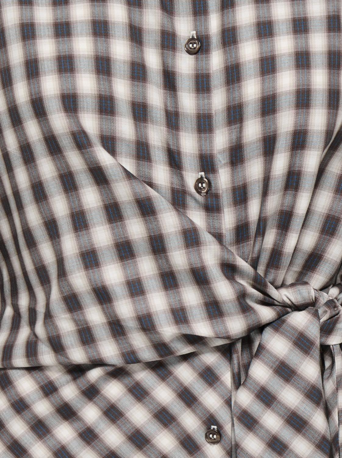 ONLNOLA LS CHECK WRAP SHIRT WVN EX - 2
