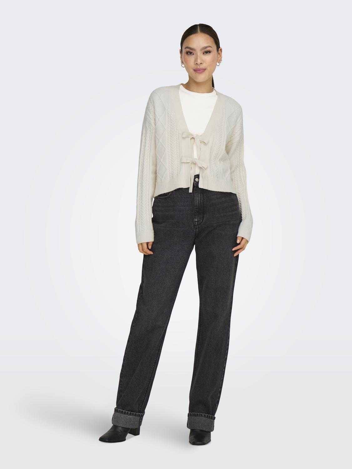 ONLFIA LS STRING CARDIGAN KNT NOOS - 6