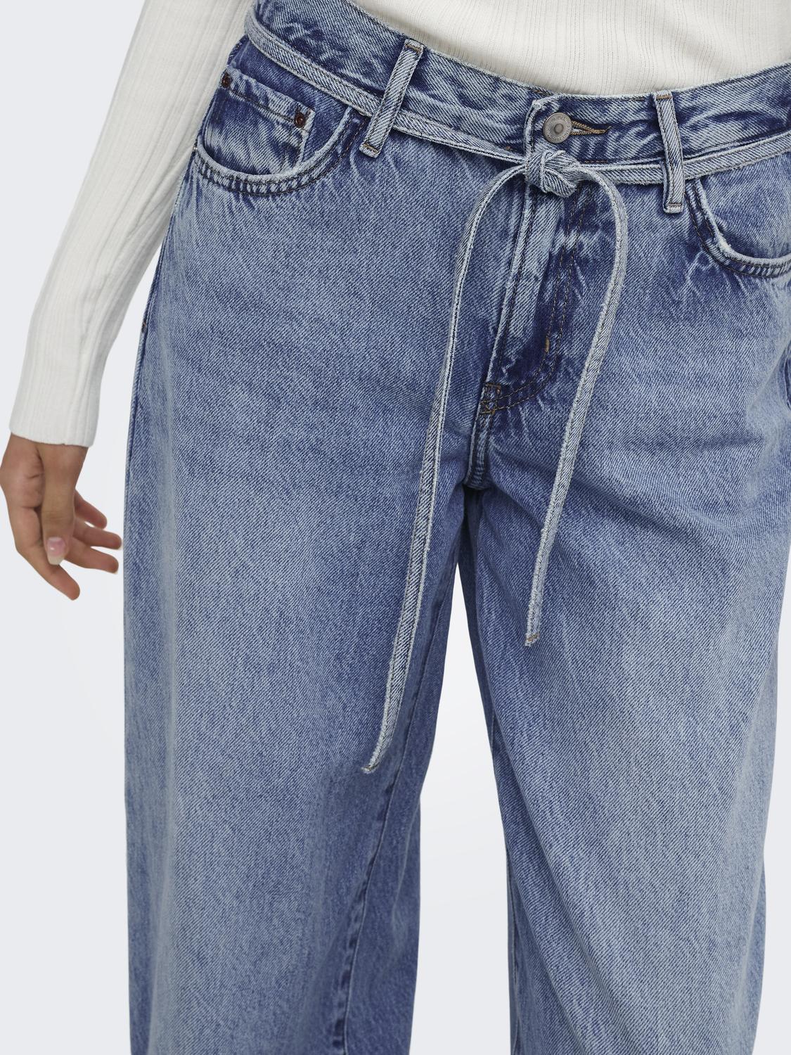 ONLGIANNA Riemlussen Hoge Taille Straight Fit Jeans - 6