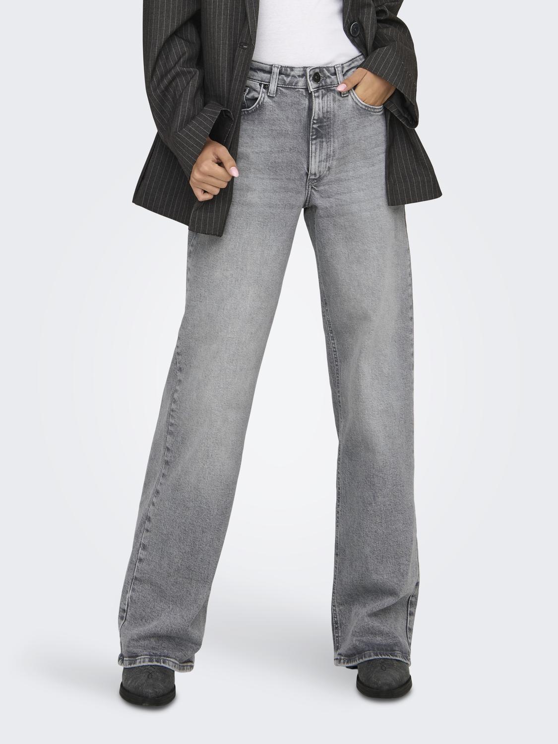 ONLJUICY Jean taille haute coupe large avec poche à monnaie
