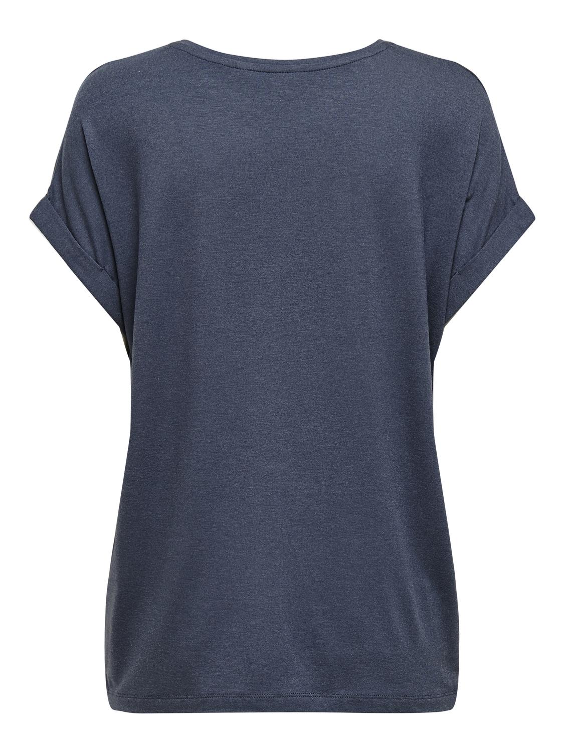 ONLMOSTER Regular Fit O-Neck Top med korte ermer - 7
