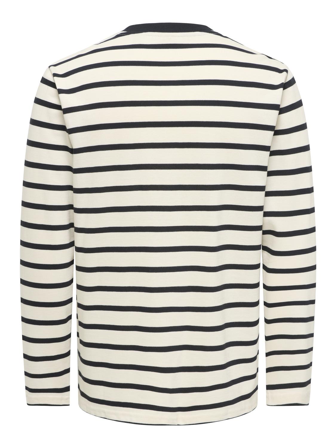 ONSSHANE REG LS STRIPED TEE WW VD - 7