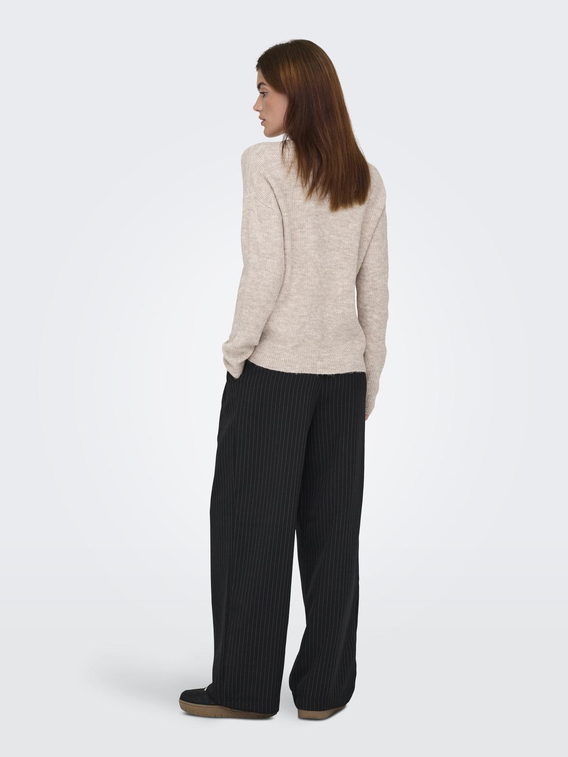 ONLCAMILLA V-NECK L/S PULLOVER KNT NOOS - 2