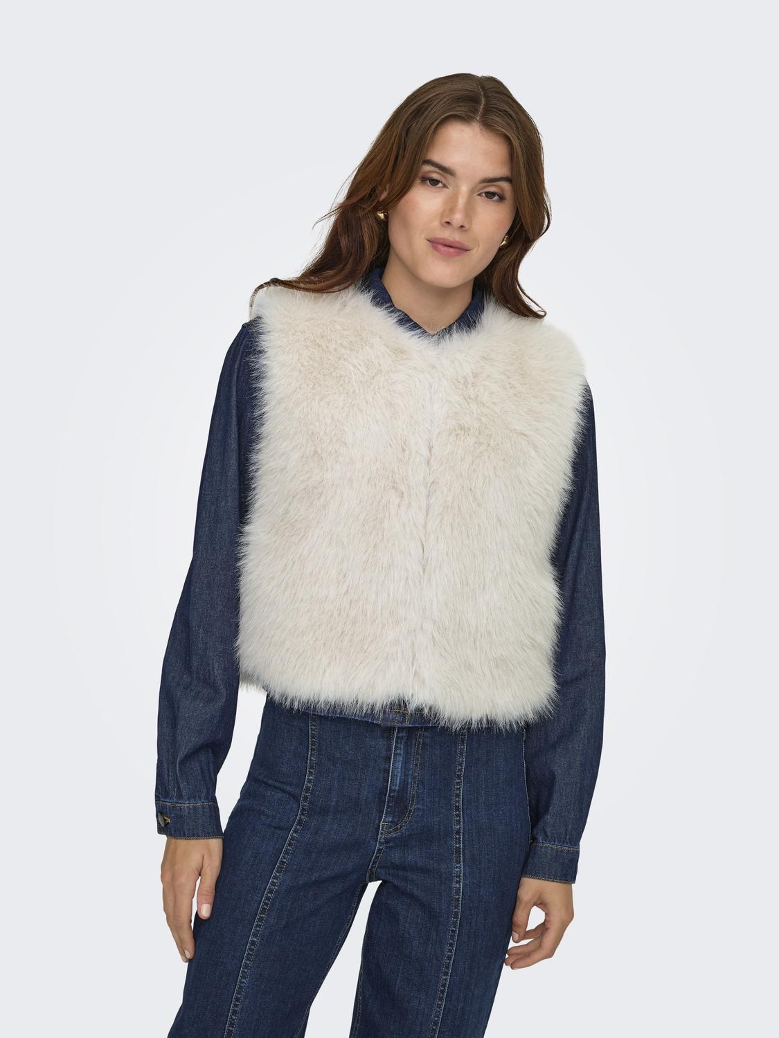 JDYORA FAUX FUR WAISTCOAT OTW QIQ NOOS - 4