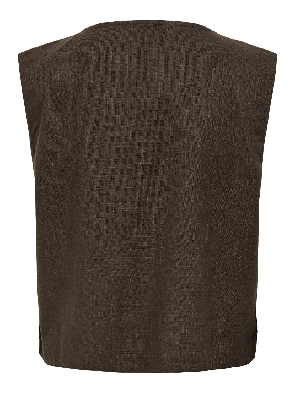 PGSANNE Elegant mouwloos vest met V-hals voor lente/zomer - 2