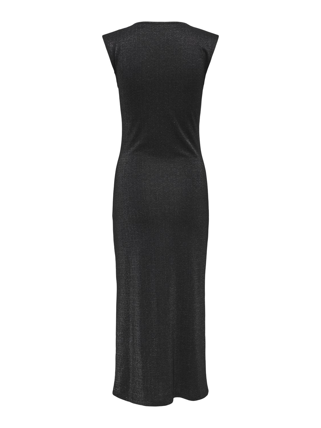 PGZOE Mouwloze lange jurk met glitter detail - 2