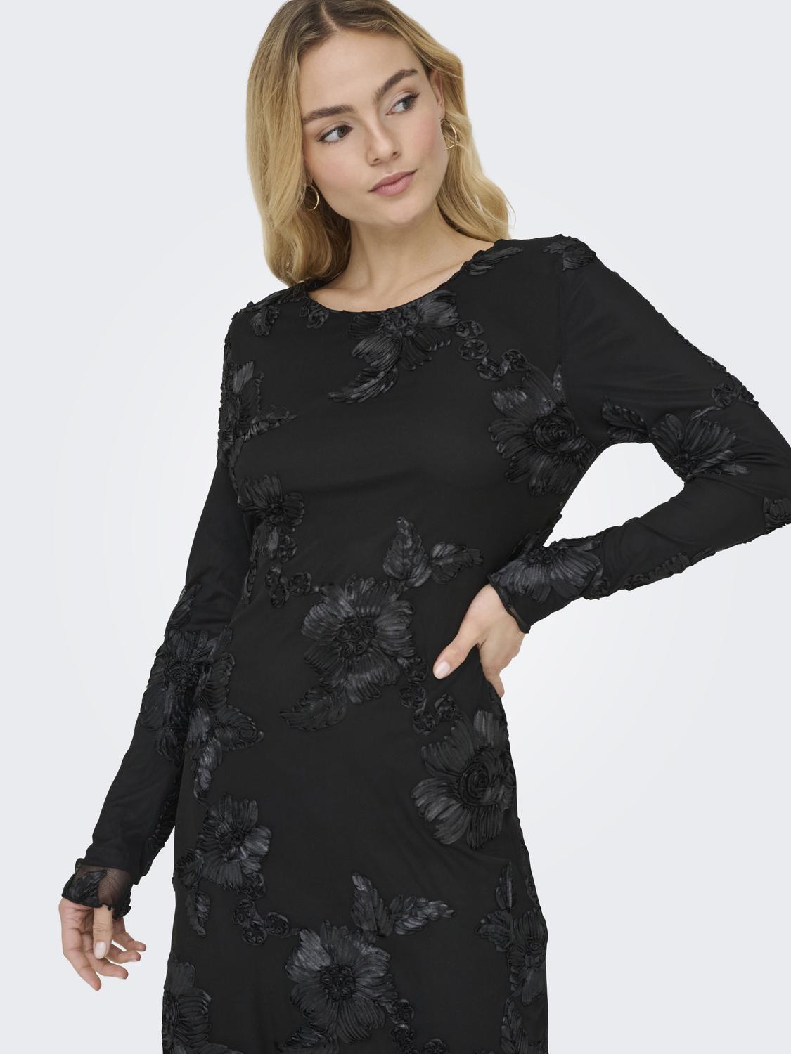 JDYCASABLANCA L/S MESH SHORT DRESS JRS - 5