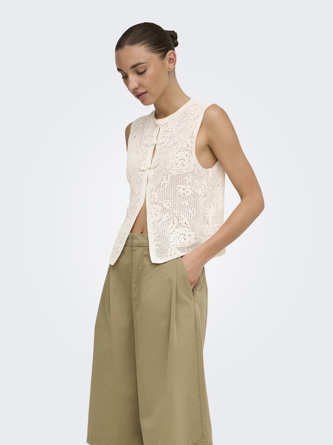 JDYCHRISTA S/L DETAIL VEST KNT