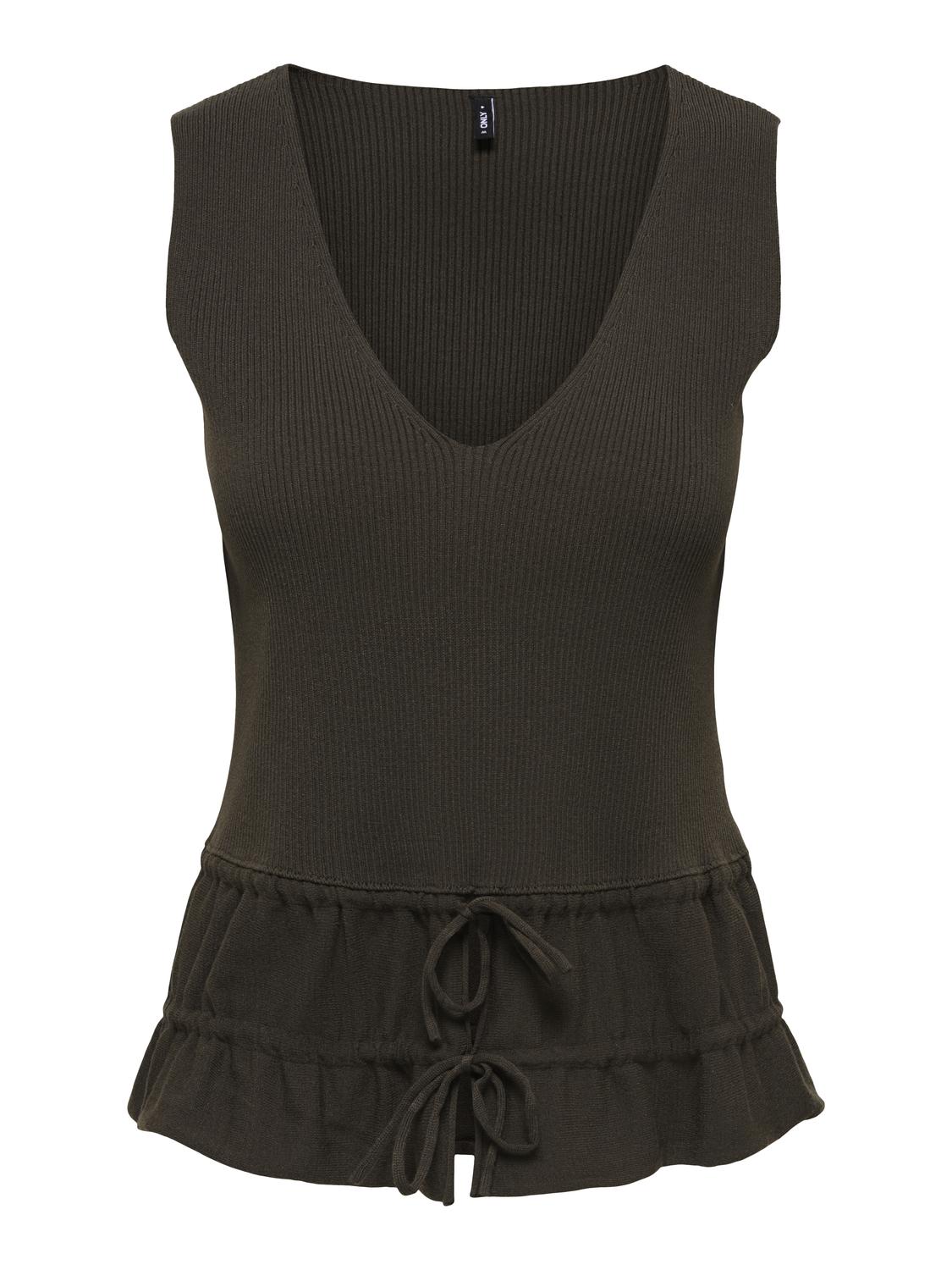 ONLNILA SL V-NECK DETAIL EX KNT - 3