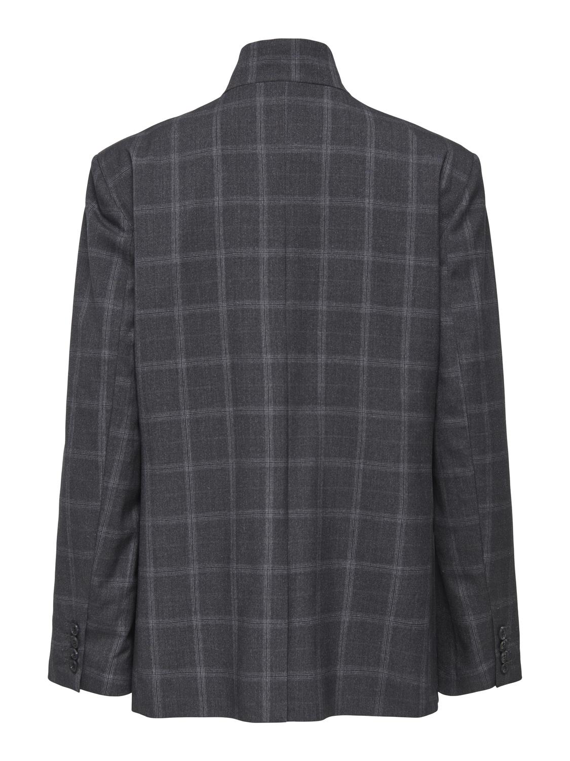 JDYVALERIE HIGH NECK CHECK BLAZER PNT - 7