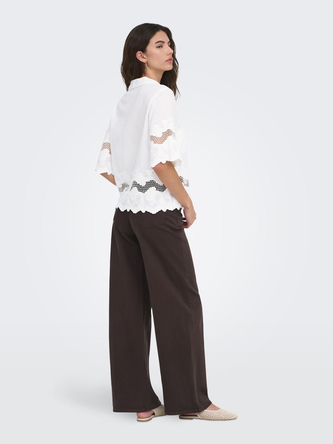 JDYSVEA 2/4 EMB SHIRT WVN EXP - 2