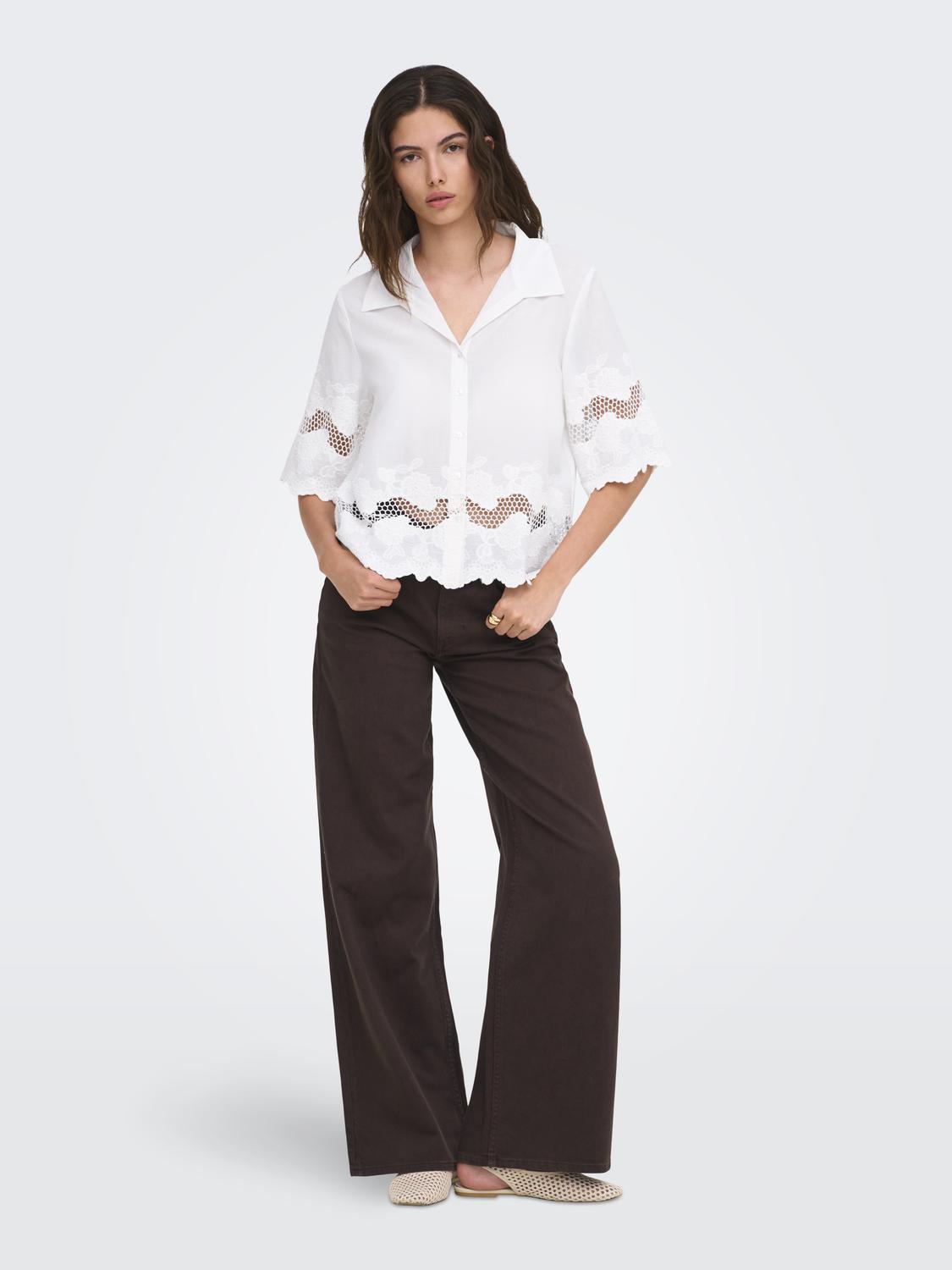 JDYSVEA 2/4 EMB SHIRT WVN EXP - 6
