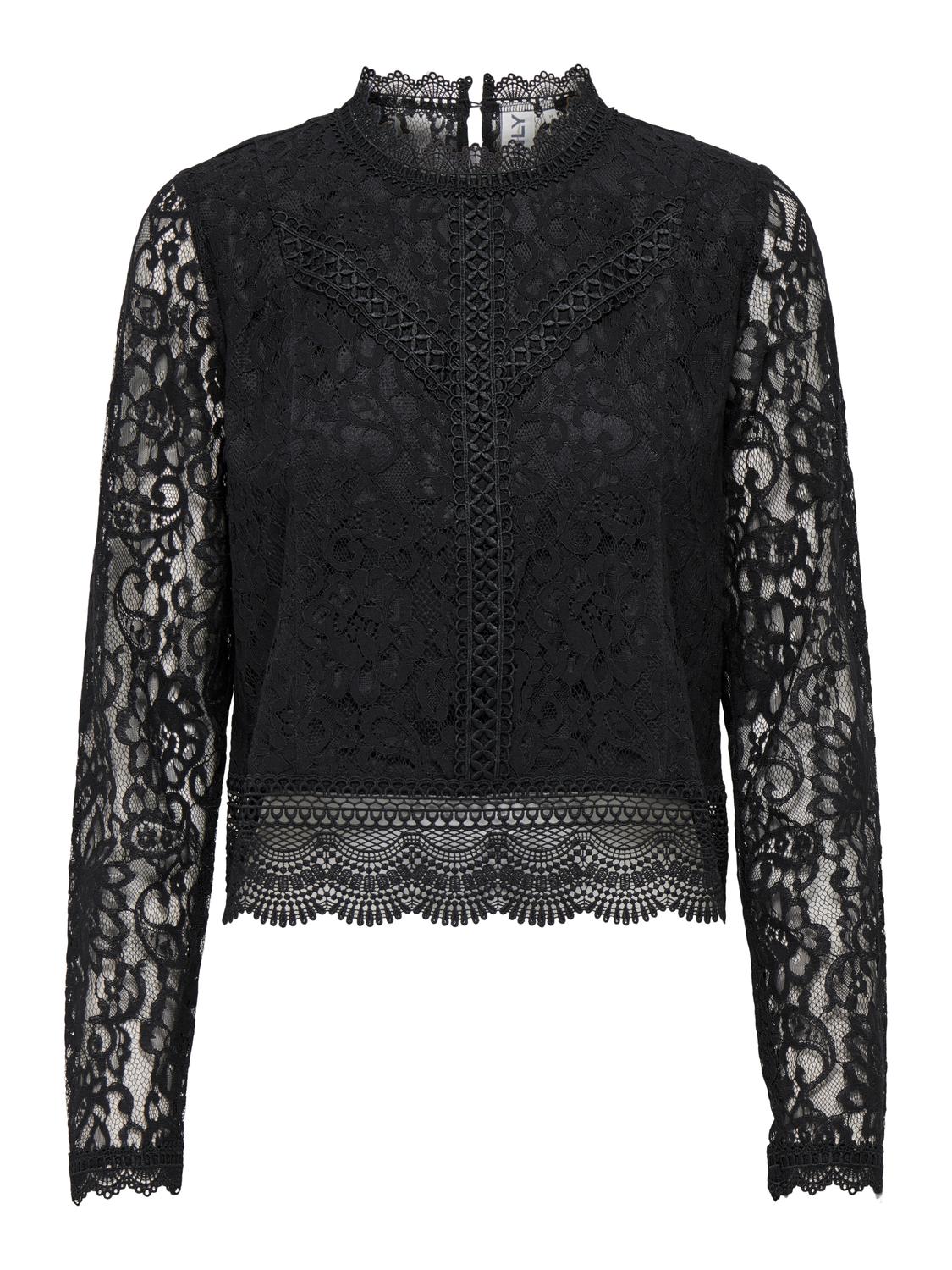 ONLNEW KARO LS LACE TOP WVN NOOS - 3