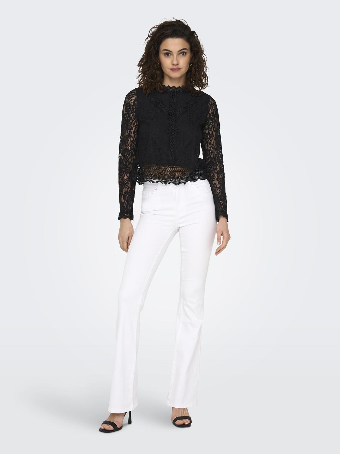 ONLNEW KARO LS LACE TOP WVN NOOS - 6