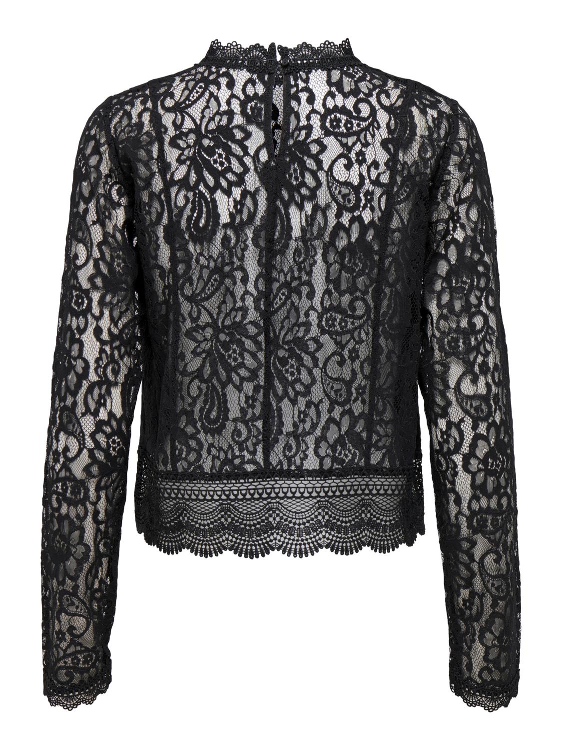 ONLNEW KARO LS LACE TOP WVN NOOS - 7