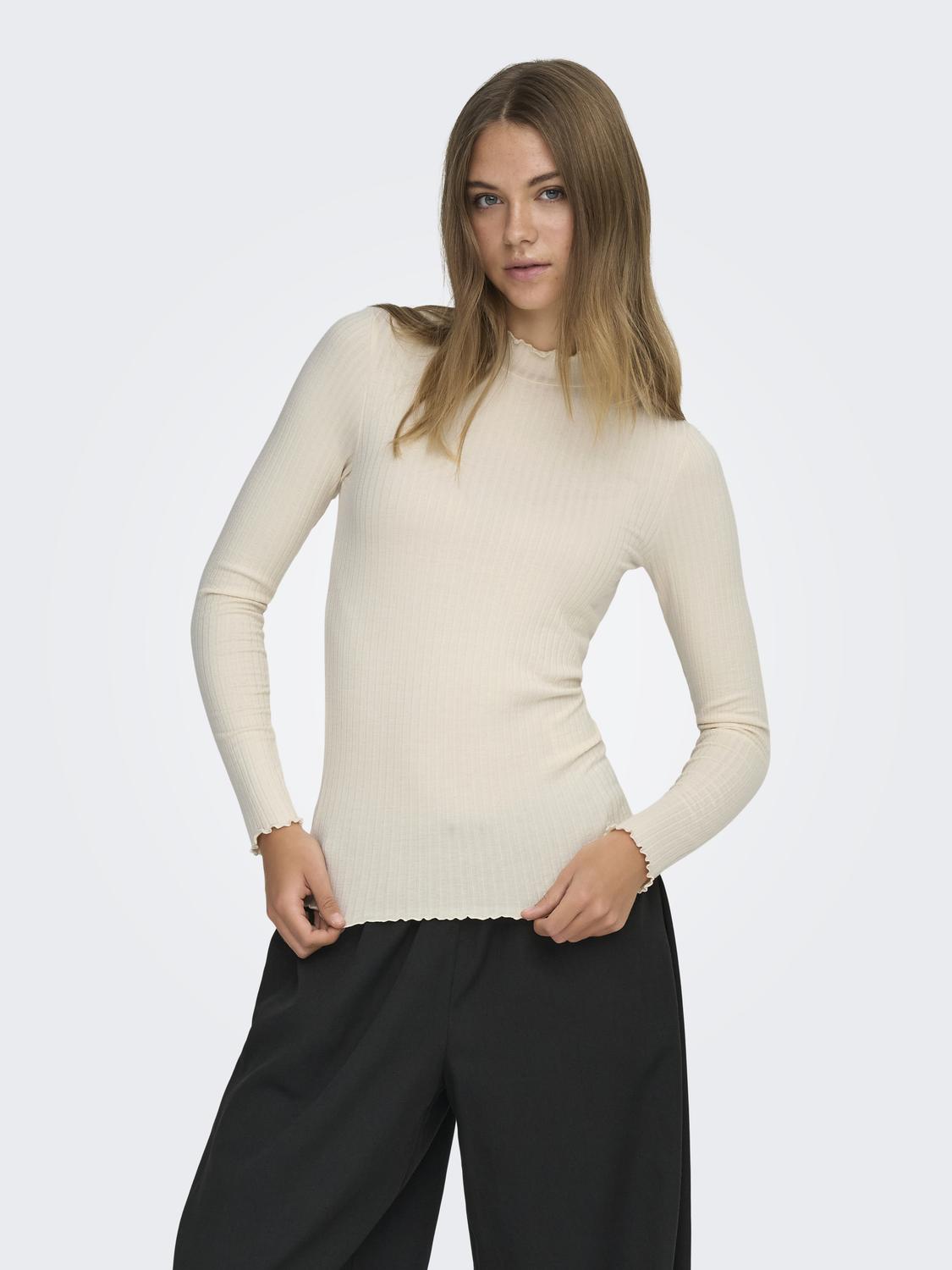 JDYFRANSISKA L/S HI-NCK TOP JR NOOS