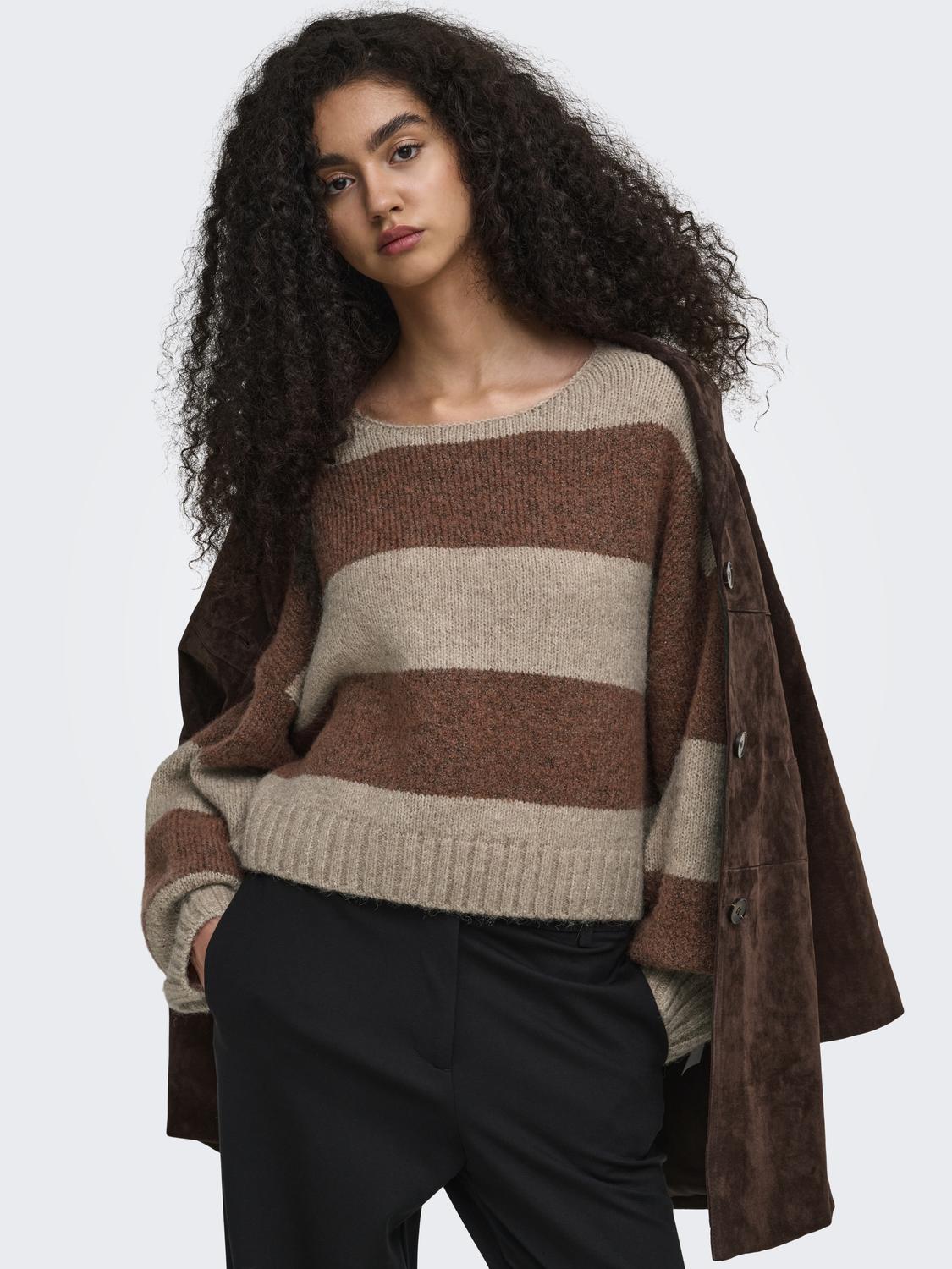 ONLAYA L/S BOATNECK NOOS KNT - 4
