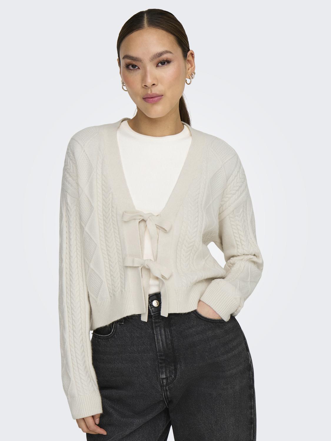 ONLFIA LS STRING CARDIGAN KNT NOOS - 5