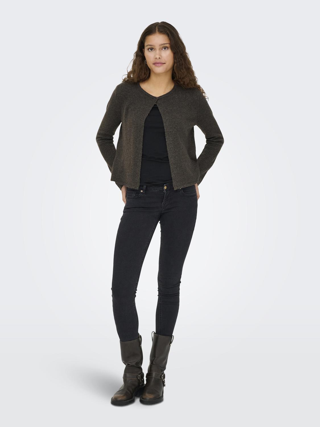 JDYRUE L/S ONEBUTTON CARDI KNT NOOS - 5