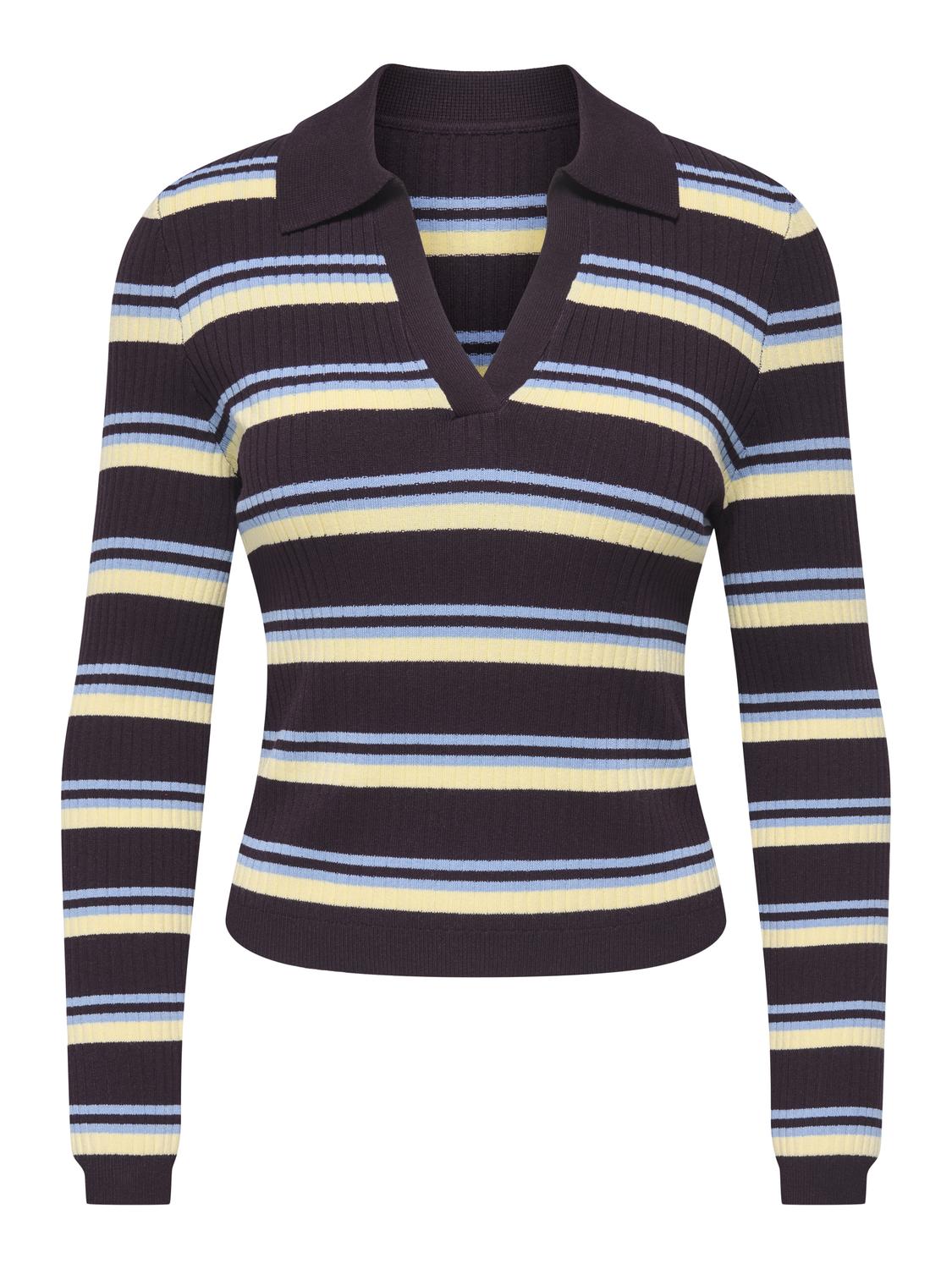 ONLKAYA LS STRIPE POLO KNT NOOS