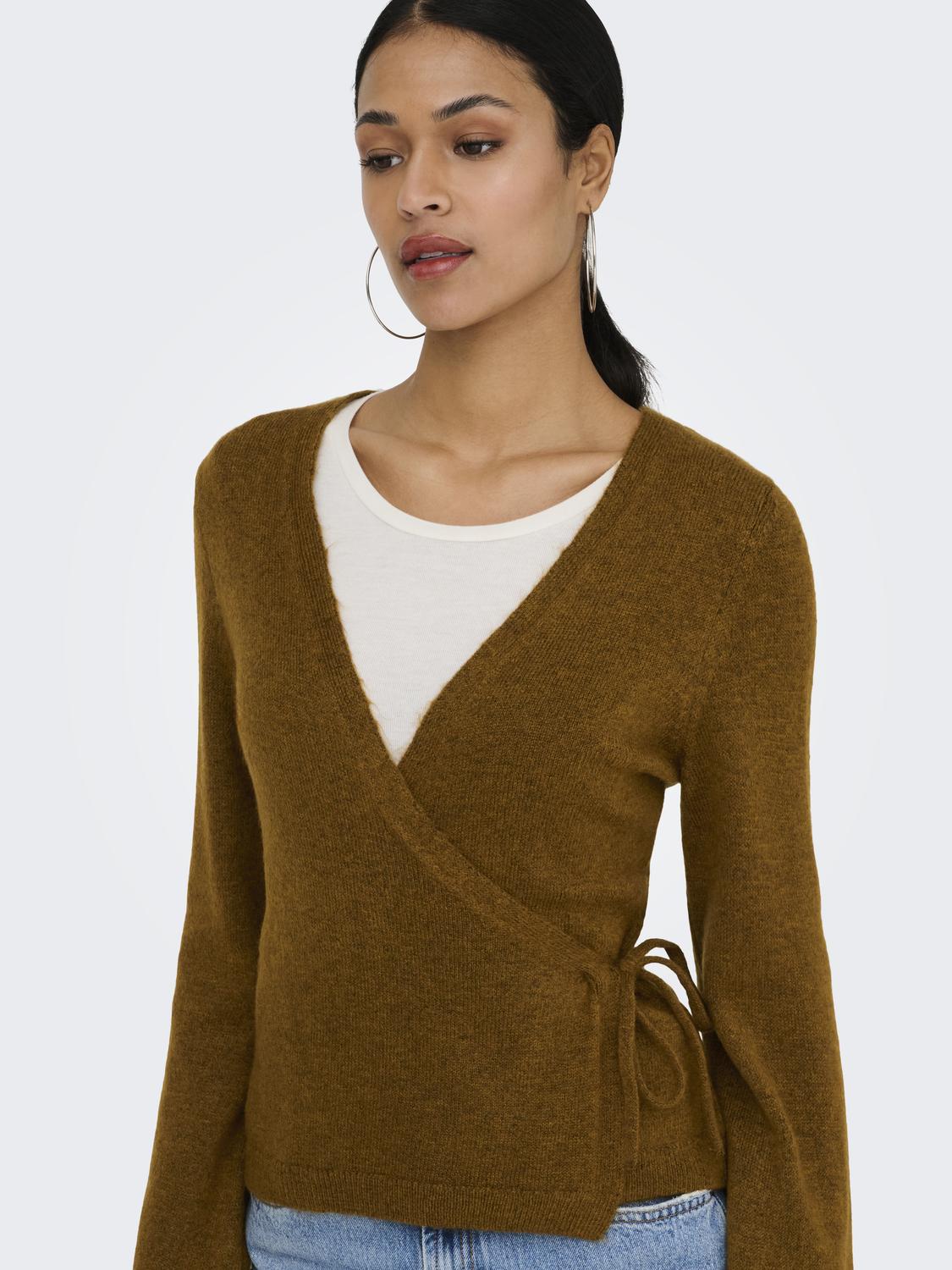 JDYBECKY L/S WRAP CARDIGAN KNT - 4