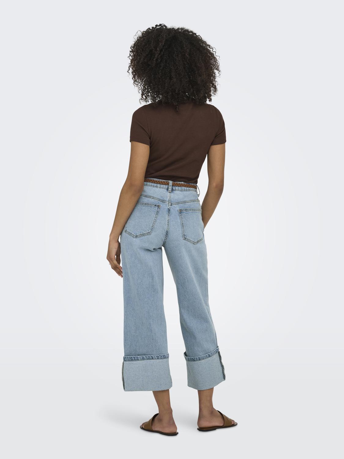 ONLMADISON HW BELT WIDE FOLDUP CRP DNM - 2