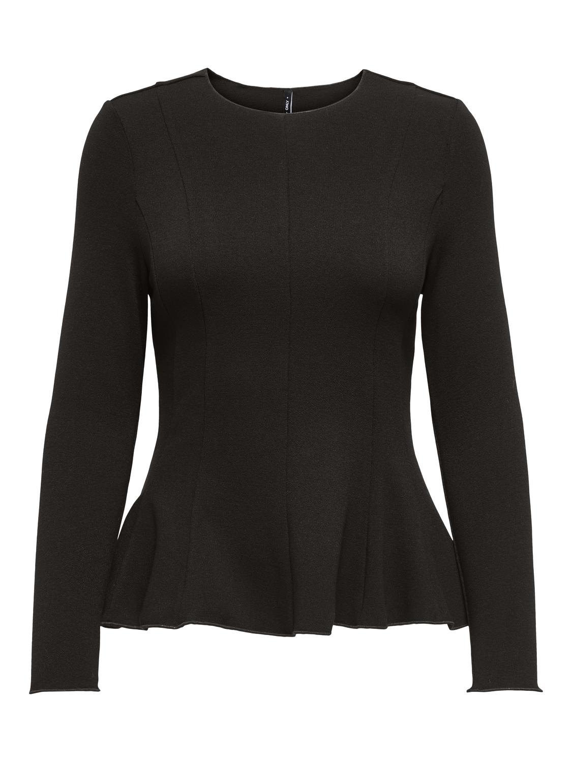 ONLKENYA L/S PEPLUM TOP JRS - 3