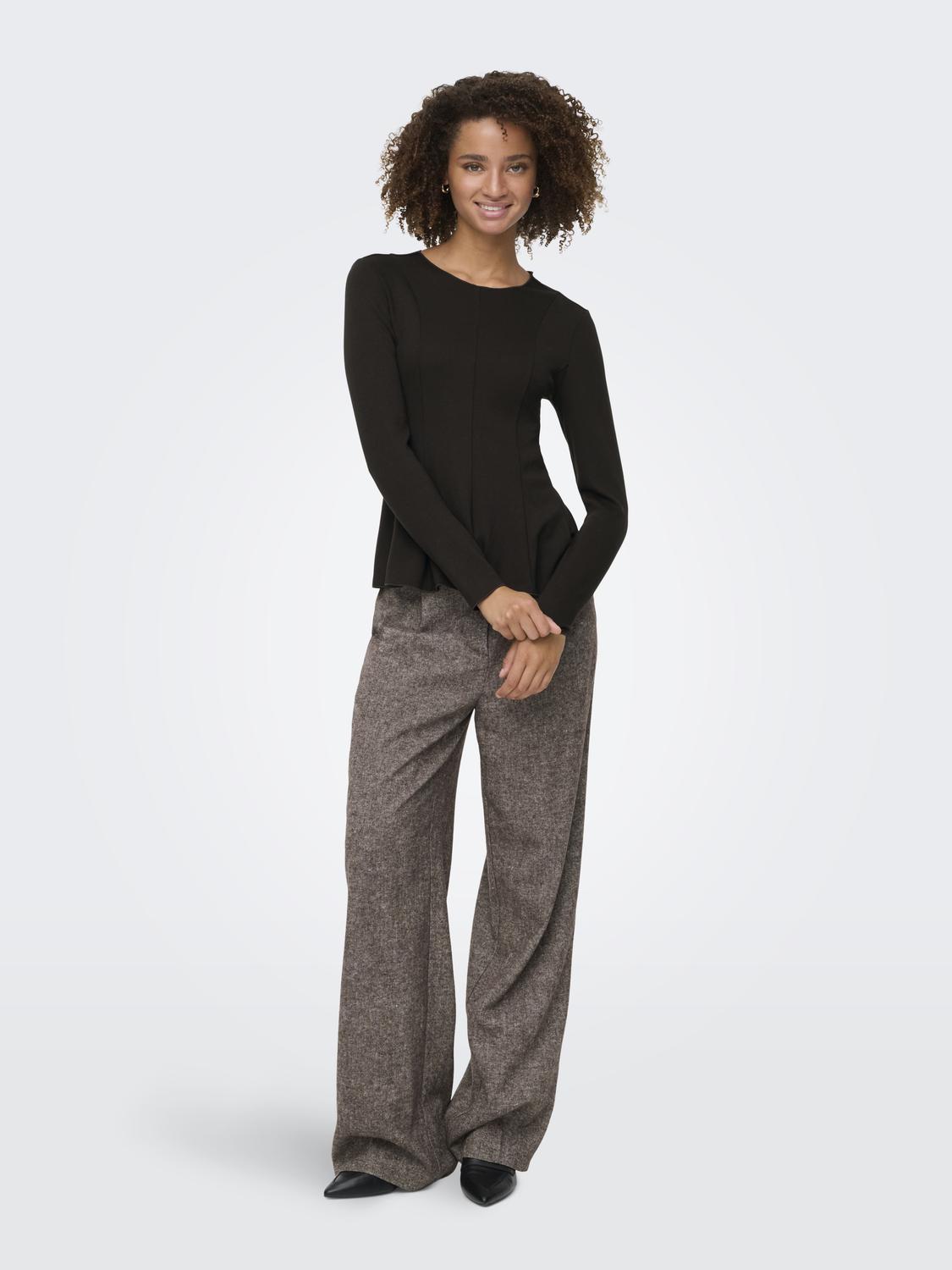 ONLKENYA L/S PEPLUM TOP JRS - 6