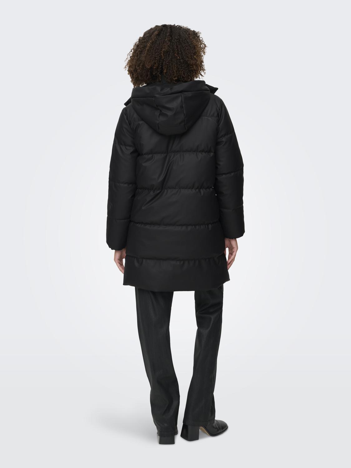 ONLAGNES COATED LONG PUFFER COAT OTW - 2