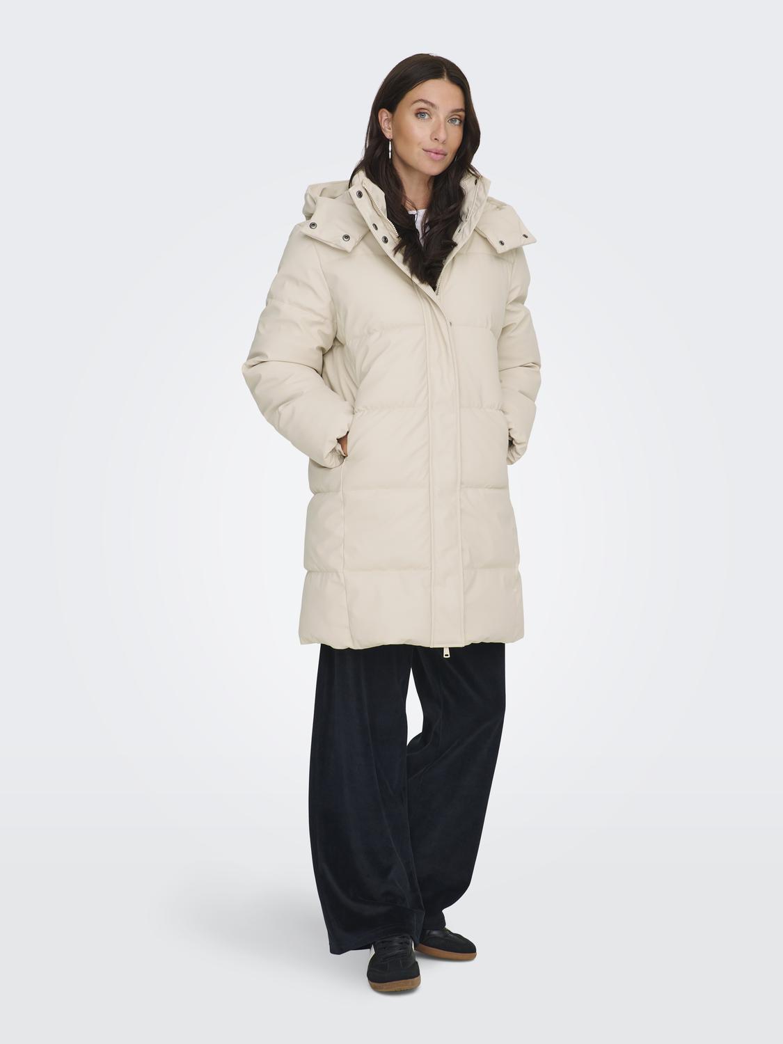 ONLAGNES COATED LONG PUFFER COAT OTW