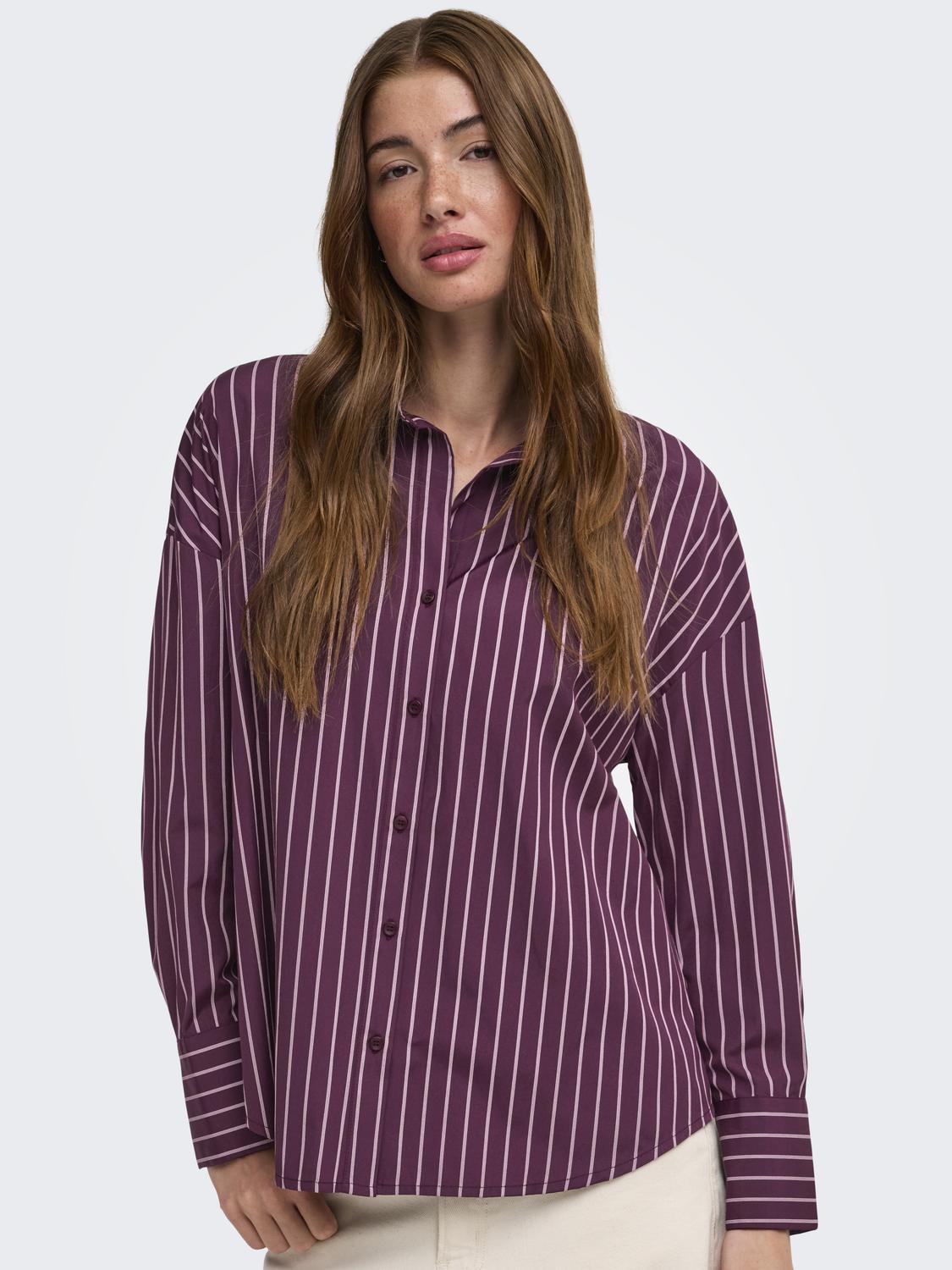 ONLOREGON ALVA LS REG SHIRT NOOS WVN - 5