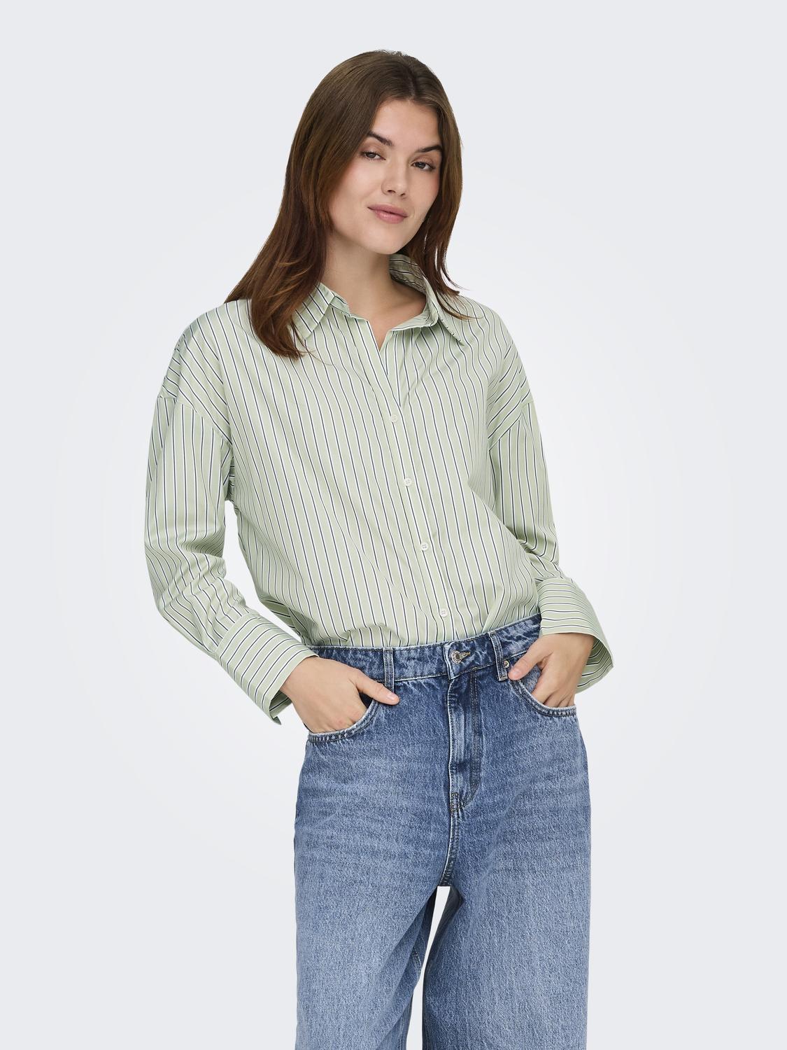 ONLOREGON ALVA LS REG SHIRT NOOS WVN