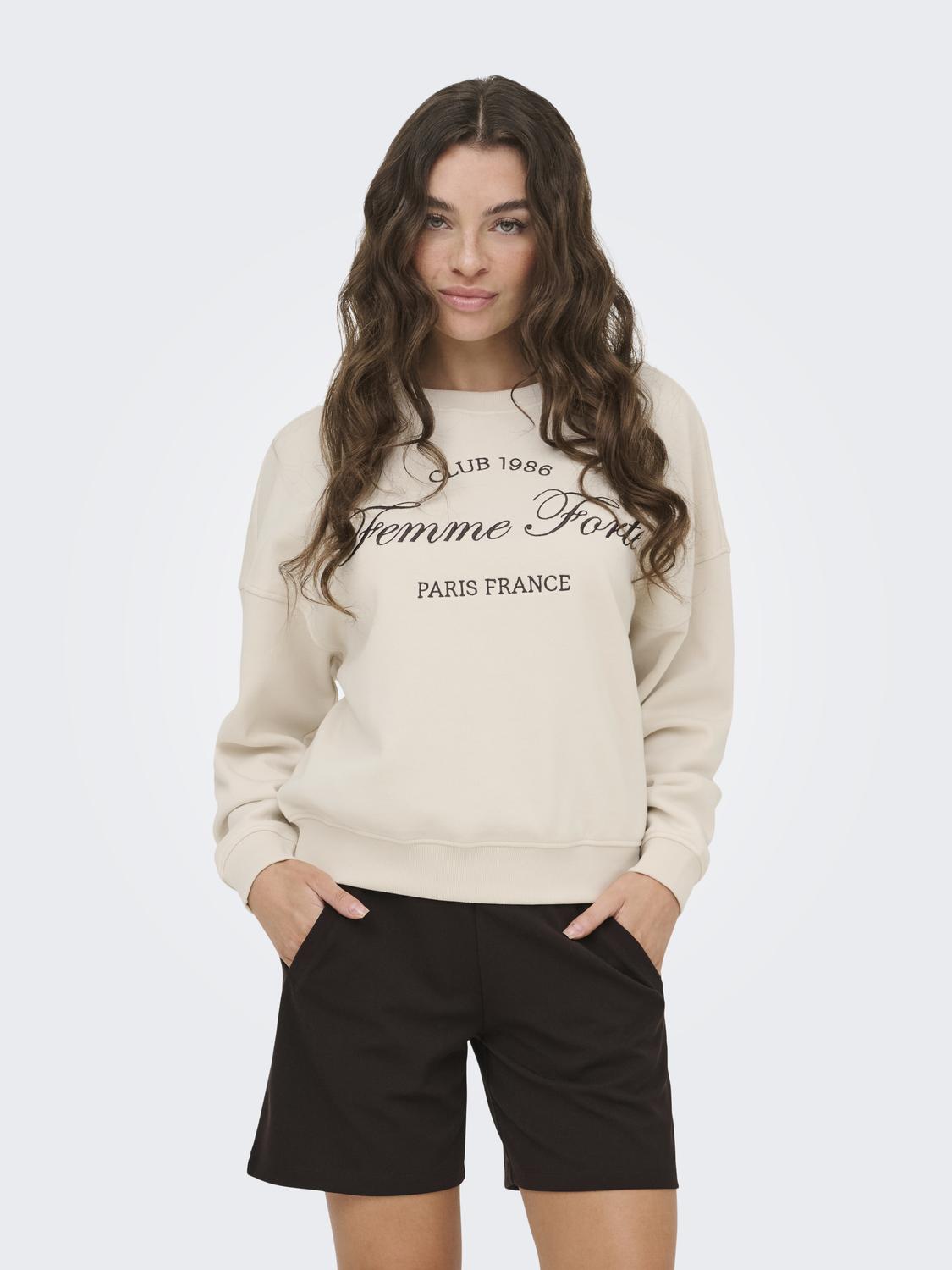 JDYMESA L/S O-NK EMB SWEAT JRS NOOS