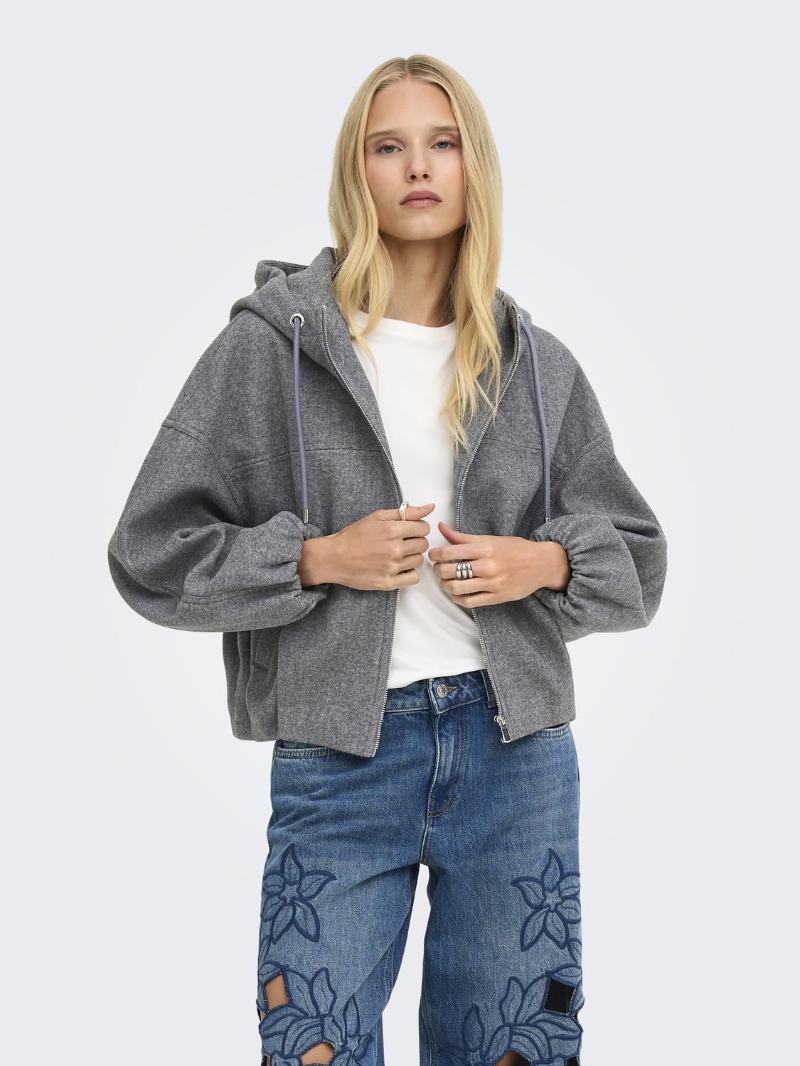 ONLTRILLION OVS HOODED BOMBER JACKET PNT