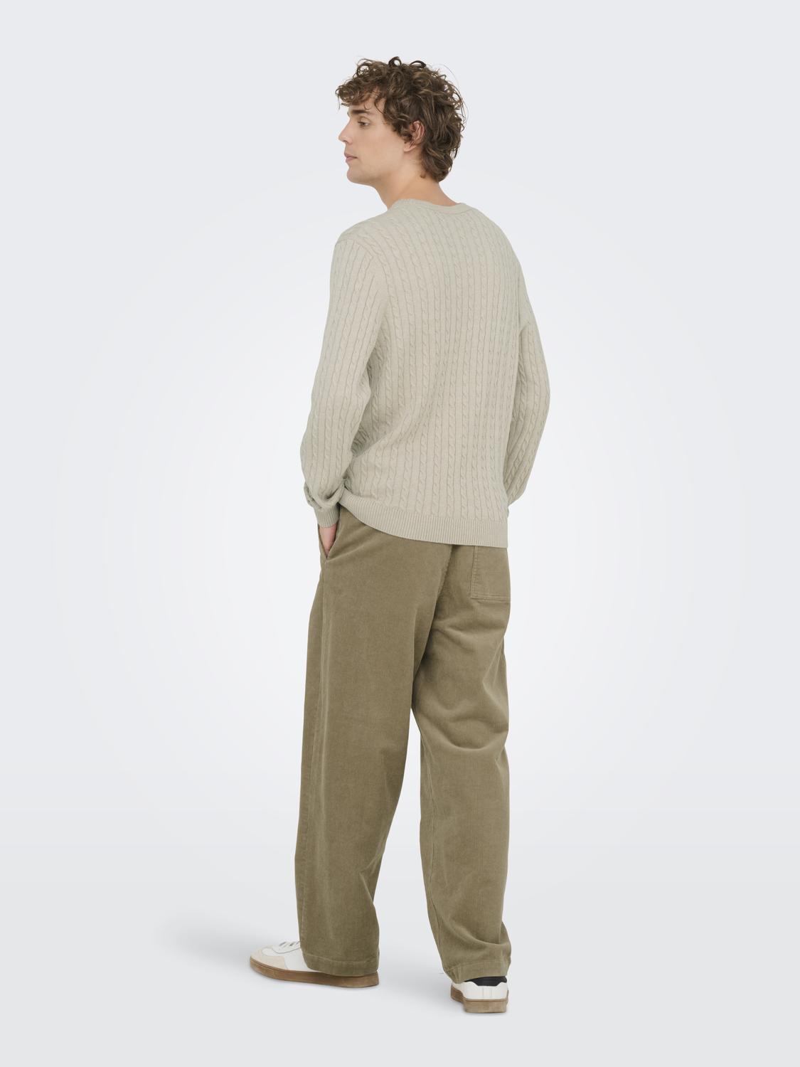 ONSLOUI REG 12 CABEL CREW KNIT NOOS - 2