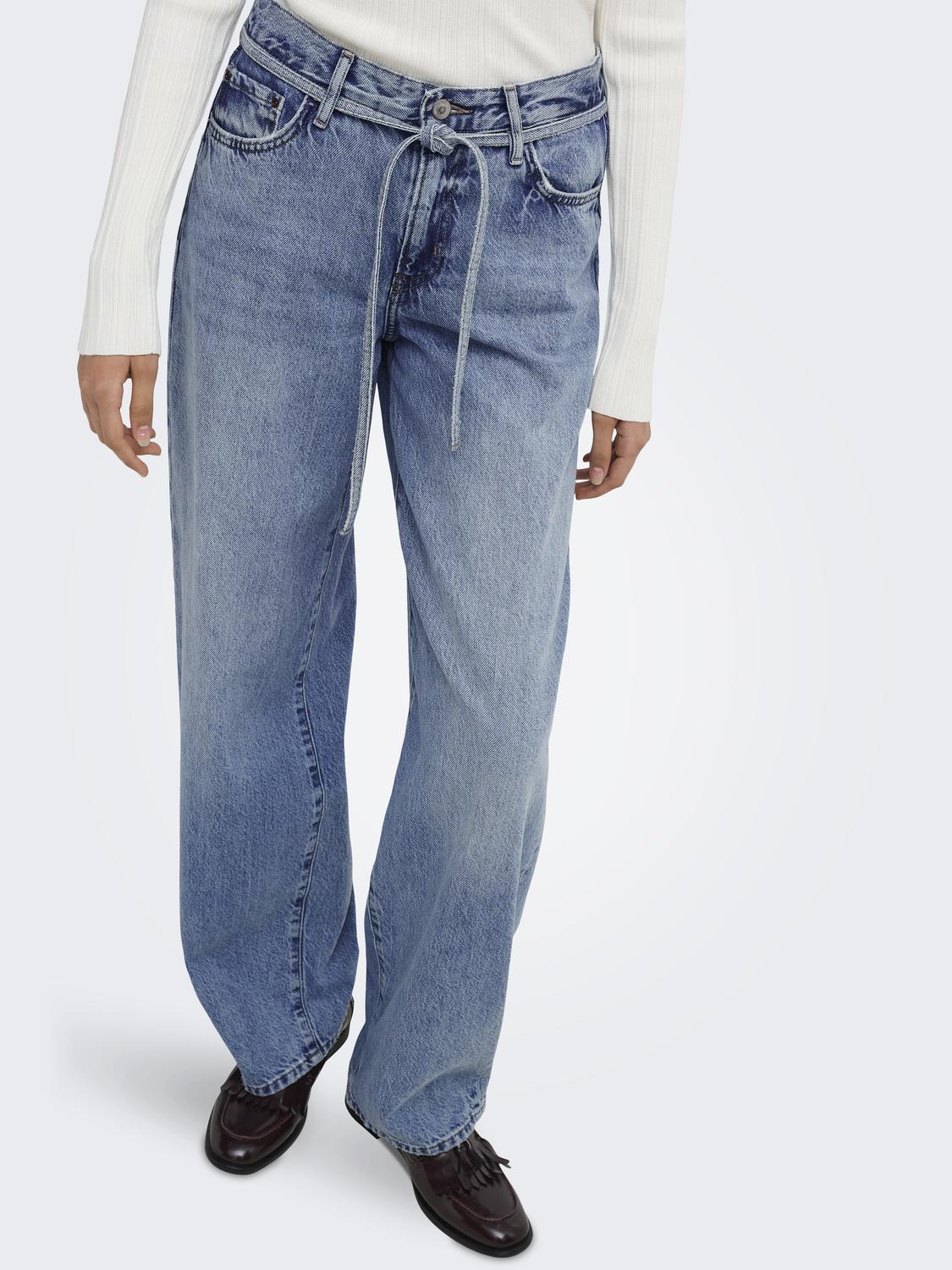 ONLGIANNA Riemlussen Hoge Taille Straight Fit Jeans - 5