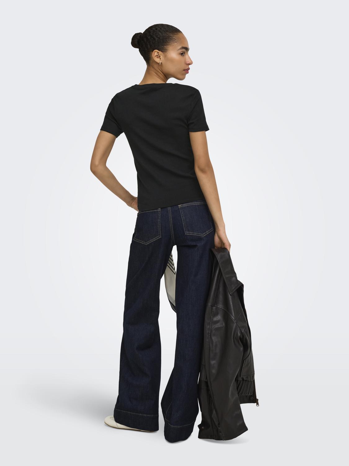 ONLRILEY Basic O-hals T-shirt met korte mouwen voor jonge dames - 2