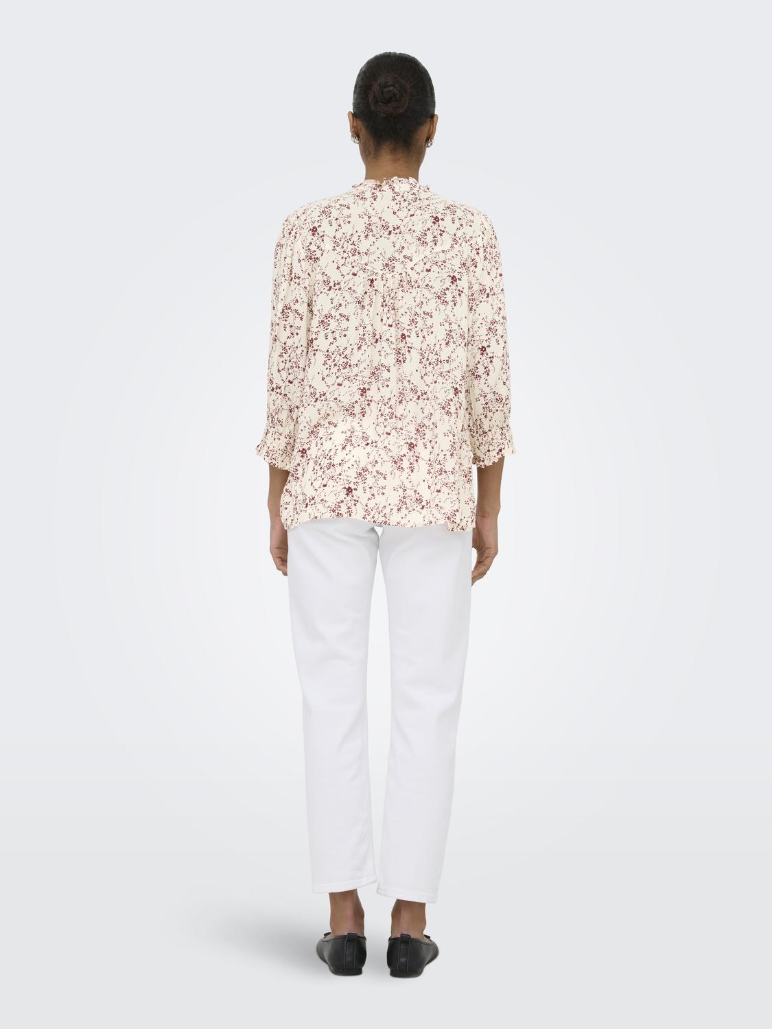 ONLRAYA Chemise féminine à coupe régulière et manches 3/4 - 2
