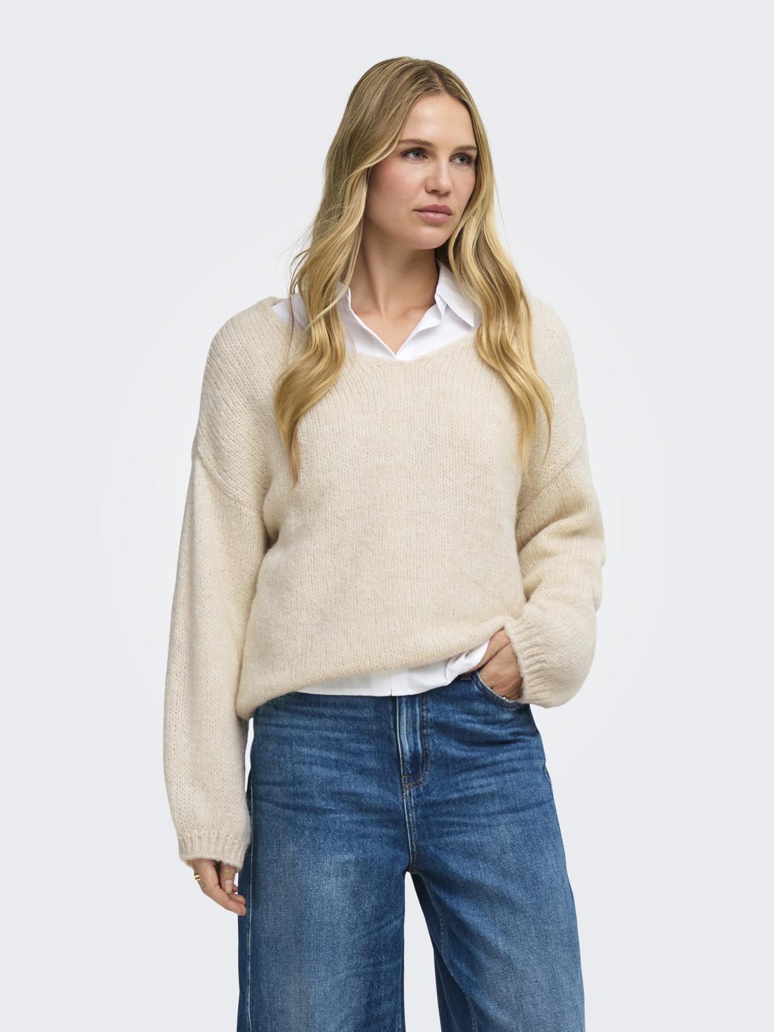 JDYDINEA L/S REVERSIBLE PULLOV. KNT NOOS